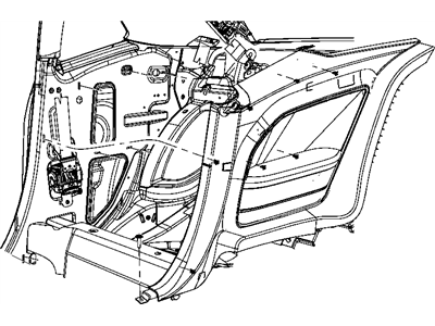 Mopar 1FT01XDVAI Panel-Quarter Trim