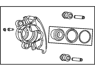 2005 Dodge Durango Brake Caliper - 5080560AA