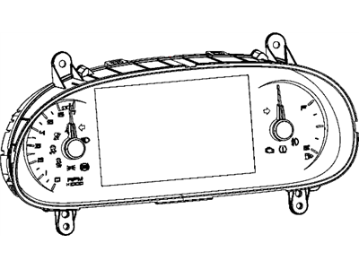 Dodge Dart Instrument Cluster - 5091892AC