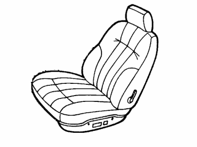 Mopar ZJ591DVAA Front Seat Cushion Cover