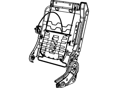 Mopar 68024724AC Frame-Front Seat Back