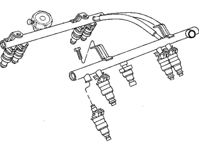 2001 Dodge Ram Van Fuel Rail - 53031763AC