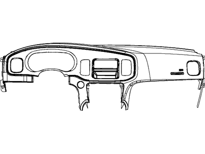 Mopar 68171218AA Bezel-Instrument Cluster