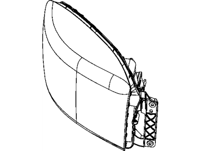 Mopar 68003125AB Headlight Assembly