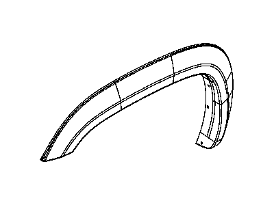 Mopar 1EM12RXFAA Molding-Wheel Opening Flare