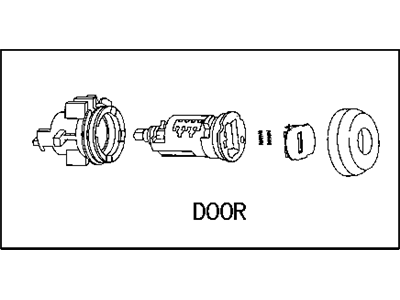 Dodge Door Lock Cylinder - 5056182AA