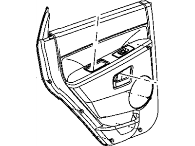 Mopar 5HR371D1AG Panel-Rear Door Trim