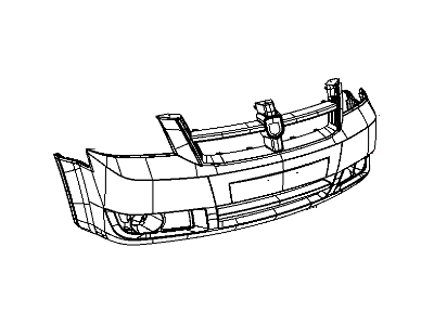 Mopar 1KG09TZZAA Front Bumper Cover