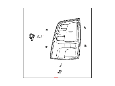 2017 Ram 2500 Back Up Light - 68088550AA