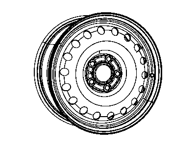 2016 Jeep Grand Cherokee Spare Wheel - 68051987AB