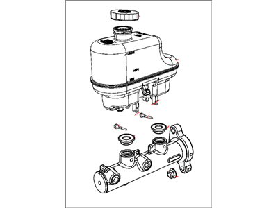 Ram Brake Master Cylinder - 4581585AA