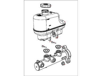 2013 Ram 4500 Brake Master Cylinder - 4581585AA