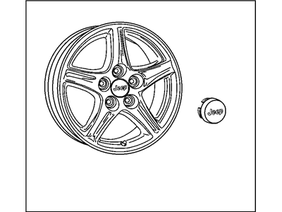 Mopar 82211323 Wheel Kit-Forged Aluminum