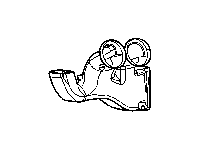 Mopar 4865552AA Duct-Instrument Panel