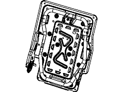 Mopar 68042300AA Frame-Rear Seat Back