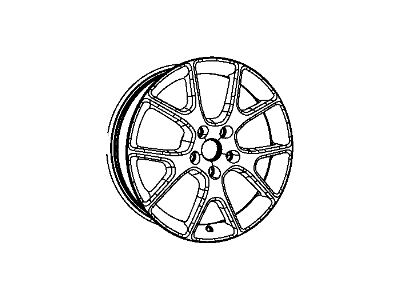 Mopar 1RU20XZAAA Aluminum Wheel