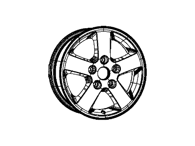 Mopar 5LN63GSAAA Aluminum Wheel