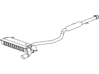 Dodge Caliber Exhaust Pipe - 68025858AA