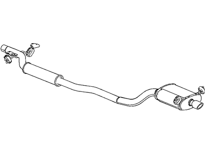 Mopar 4721556AE Exhaust Muffler And Resonator