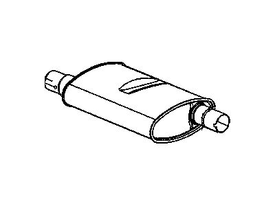 Mopar 4880671AD Exhaust Muffler And Tailpipe