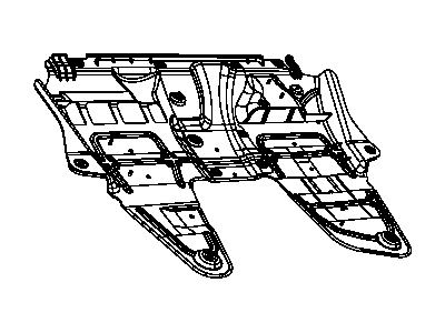 68073805AC Mopar Front Belly Pan Illustration 1 of 1