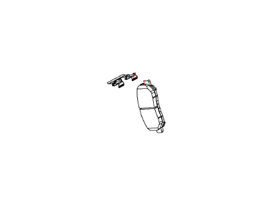 Chrysler 200 Brake Pad - V1015323AB