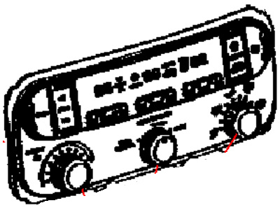 Mopar 5005004AI Air Conditioner And Heater Control Head