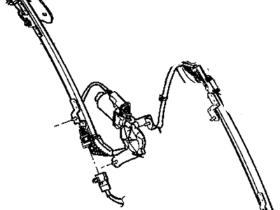 Mopar 4865610AC Front Door Window Regulator