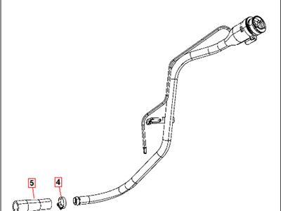 Dodge Challenger Fuel Filler Neck - 68061727AE