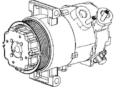 2009 Dodge Caliber A/C Compressor - 55111423AH