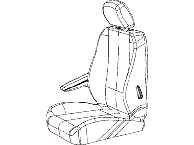 Mopar 1RK681D5AA Front Seat Back Cover