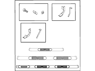 Mopar 82208968AB Step Kit-Tubular Side