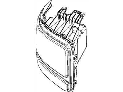 Mopar 55157224AB Right Front Passenger Side Headlight