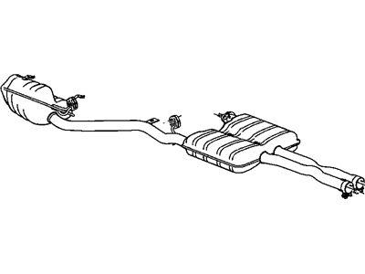 Mopar 5040334AB Exhaust Muffler And Resonator