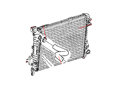 Mopar 2AMR2480AA Engine Cooling Radiator