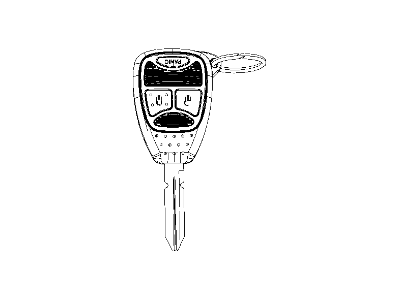 Mopar 68001704AA Key-Blank With Transmitter