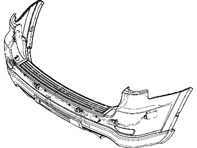 Mopar 68085679AC Rear Upper Bumper Cover