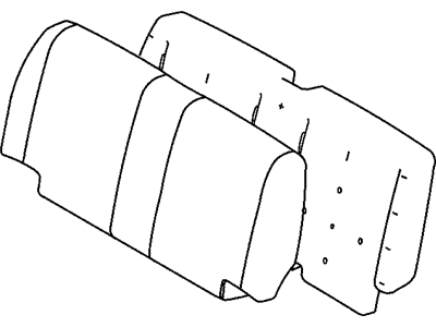 Mopar XU391DVAA Seat Back-Rear Seat Back