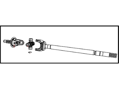 Ram Axle Shaft - 68065426AB