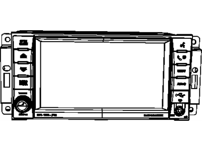 Mopar 5064242AH Radio-AM/FM/DVD/HDD/MP3/REAR Camera