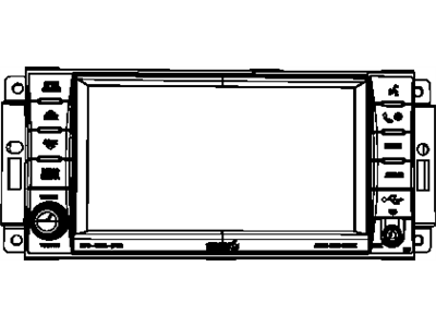 Mopar 5064244AH Radio-AM/FM/DVD/HDD/MP3/SDARS/RR