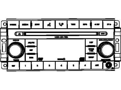 Mopar 5064112AF Radio-AM/FM 6 Disc Dvd & MP3 SATE