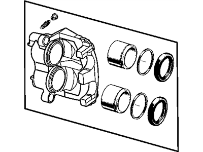 2002 Jeep Grand Cherokee Brake Caliper - 5011973AA