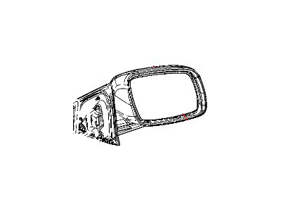 2012 Dodge Journey Car Mirror - 1UD791W3AA