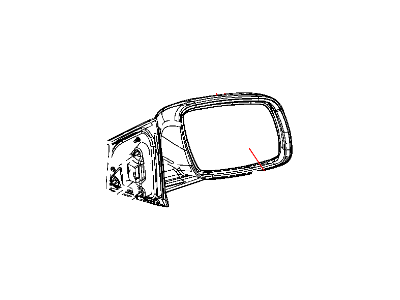 2014 Dodge Journey Car Mirror - 1GE001X8AD