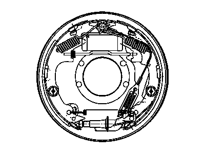 Mopar 52008665AE BRAKEASSY-Rear Drum