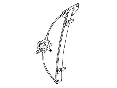 Mopar MB827402 Front Door Window Regulator
