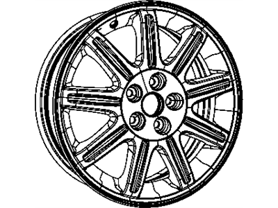 Mopar ZK05PAKAB Aluminum Wheel