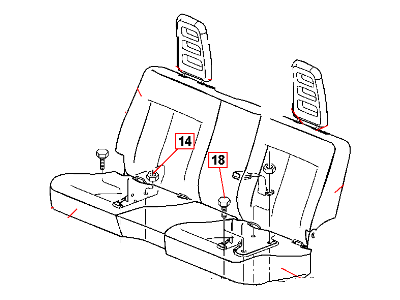 2007 Dodge Dakota Seat Cushion - 1FW641D5AA