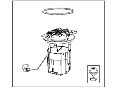 Chrysler 200 Fuel Level Sensor - 68217192AB